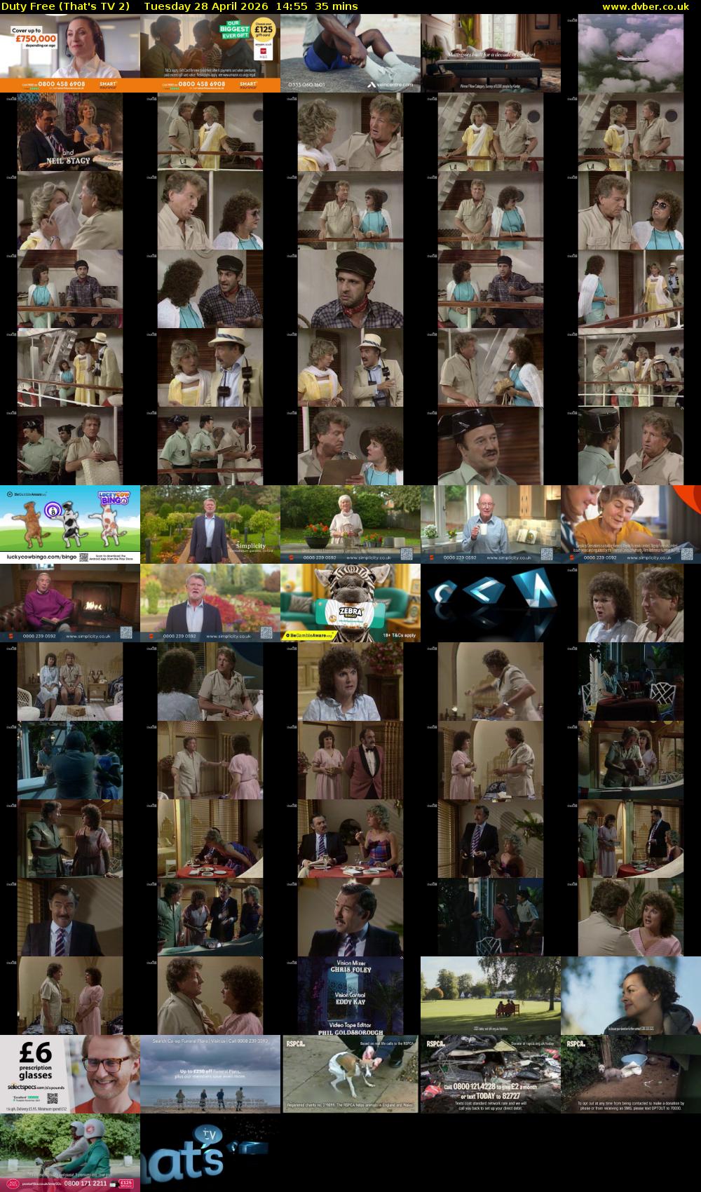 Duty Free (That's TV 2) Tuesday 28 April 2026 14:55 - 15:30