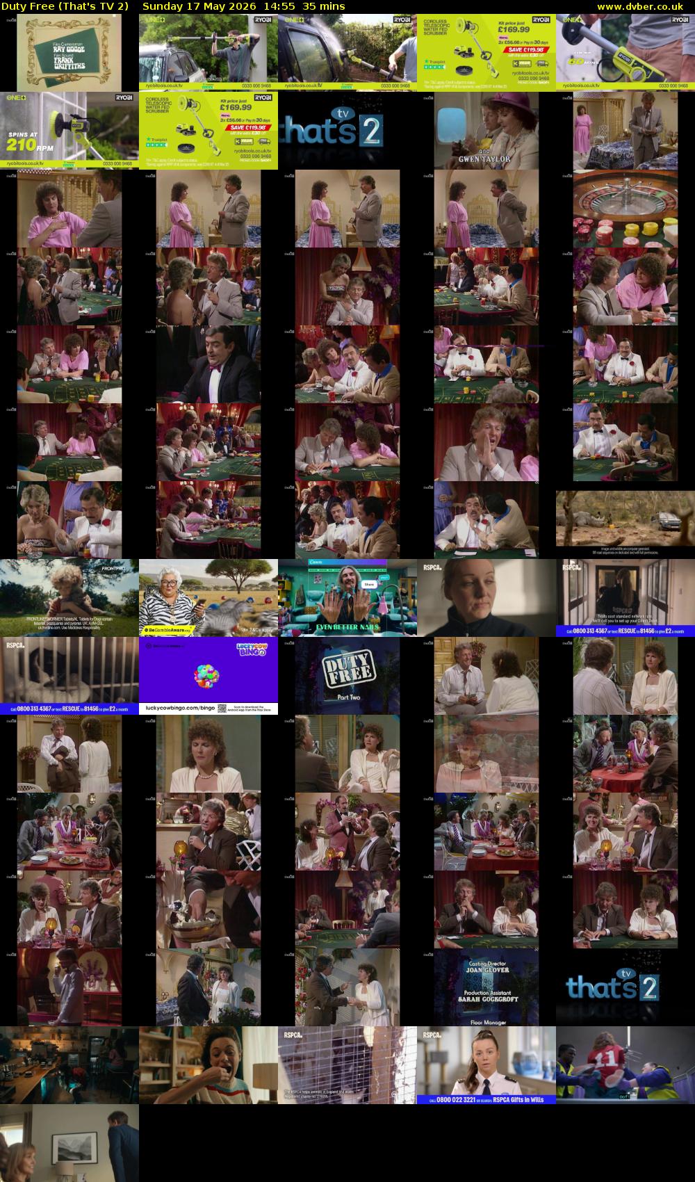 Duty Free (That's TV 2) Sunday 17 May 2026 14:55 - 15:30