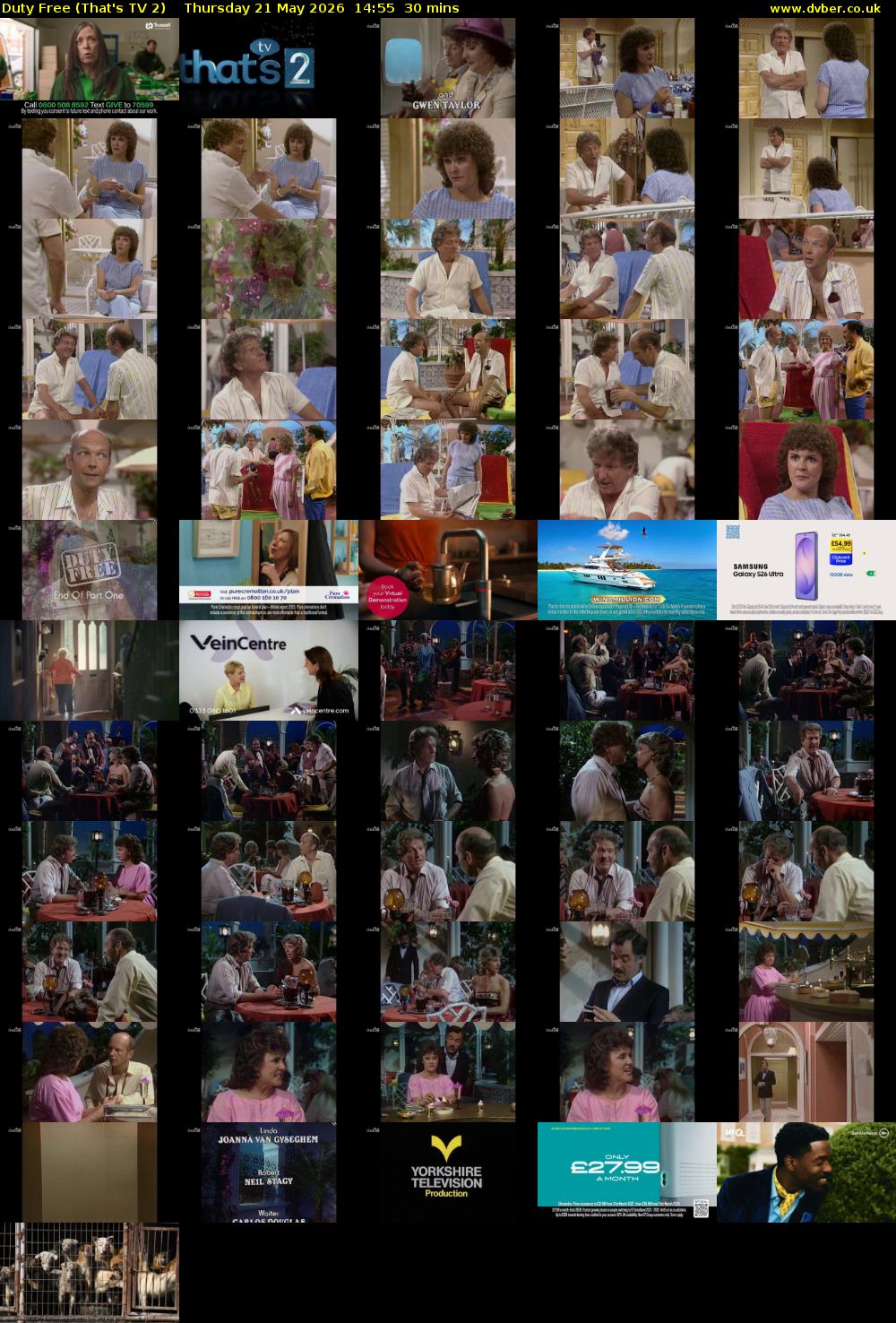 Duty Free (That's TV 2) Thursday 21 May 2026 14:55 - 15:25