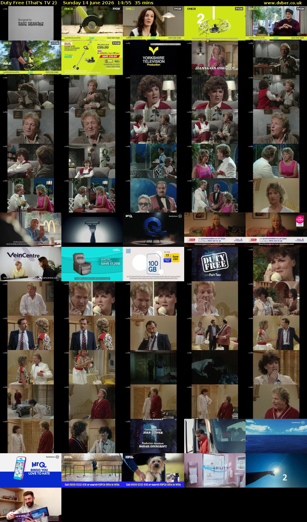 Duty Free (That's TV 2) Sunday 14 June 2026 14:55 - 15:30