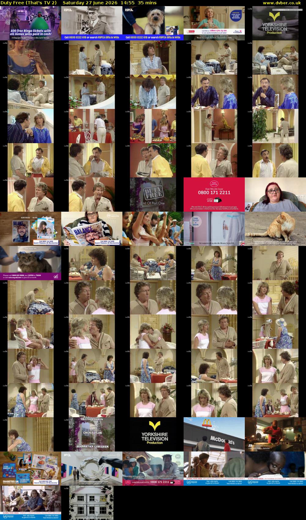 Duty Free (That's TV 2) Saturday 27 June 2026 14:55 - 15:30