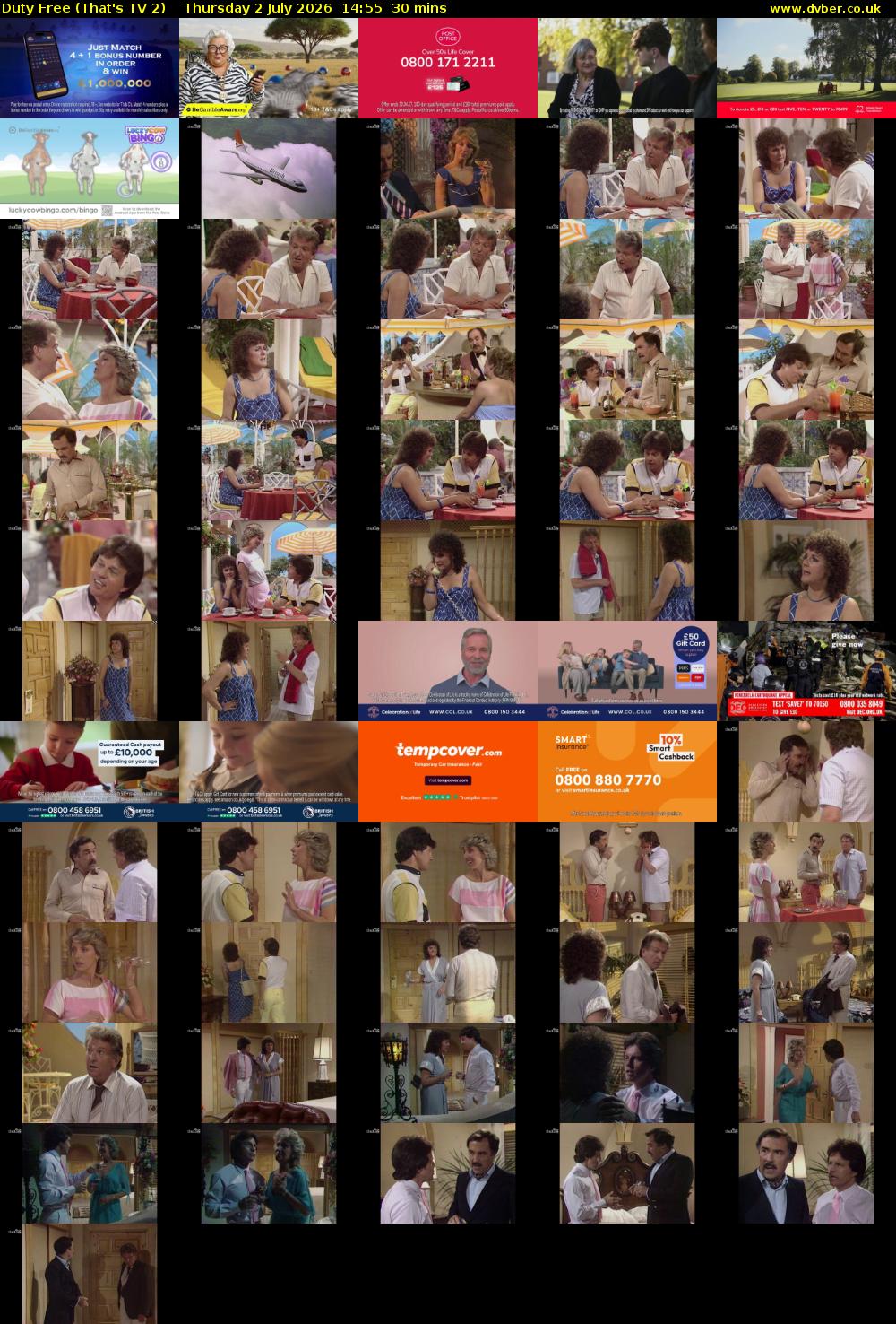Duty Free (That's TV 2) Thursday 2 July 2026 14:55 - 15:25