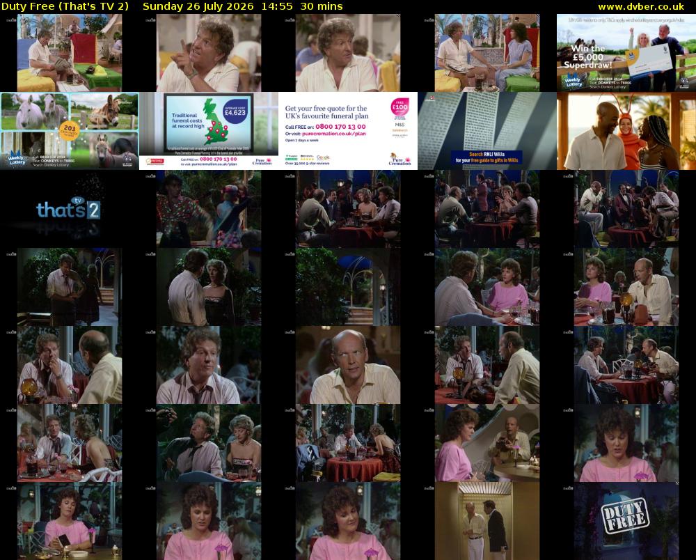 Duty Free (That's TV 2) Sunday 26 July 2026 14:55 - 15:25