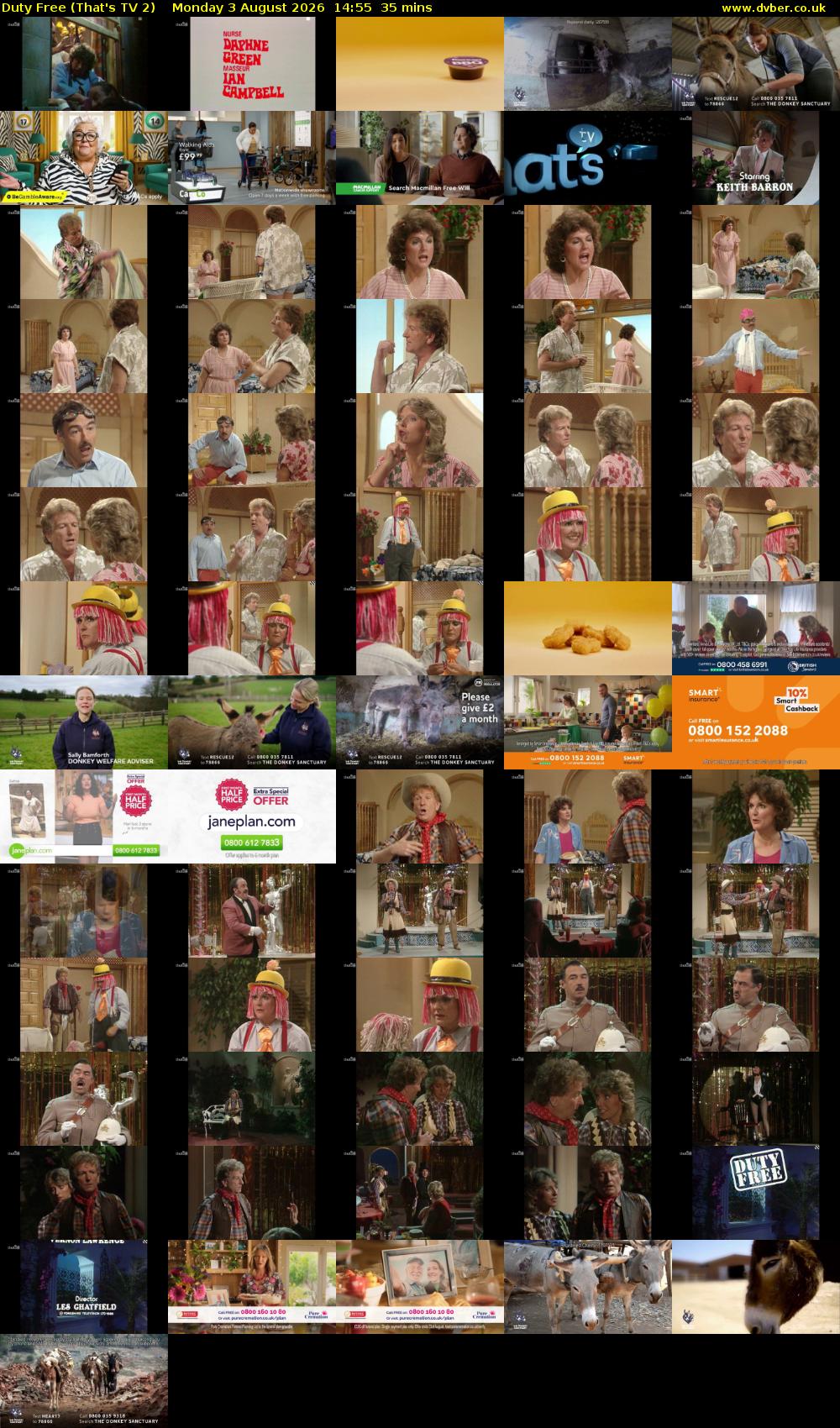 Duty Free (That's TV 2) Monday 3 August 2026 14:55 - 15:30