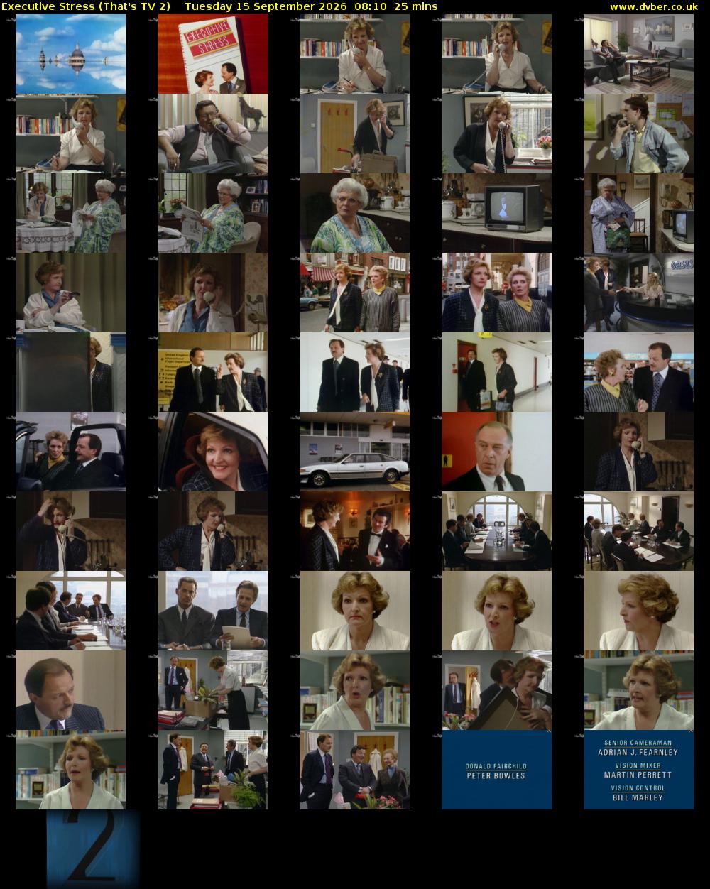 Executive Stress (That's TV 2) Tuesday 15 September 2026 08:10 - 08:35