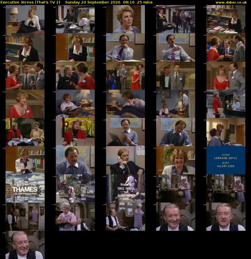 Executive Stress (That's TV 2) Sunday 20 September 2026 08:10 - 08:35