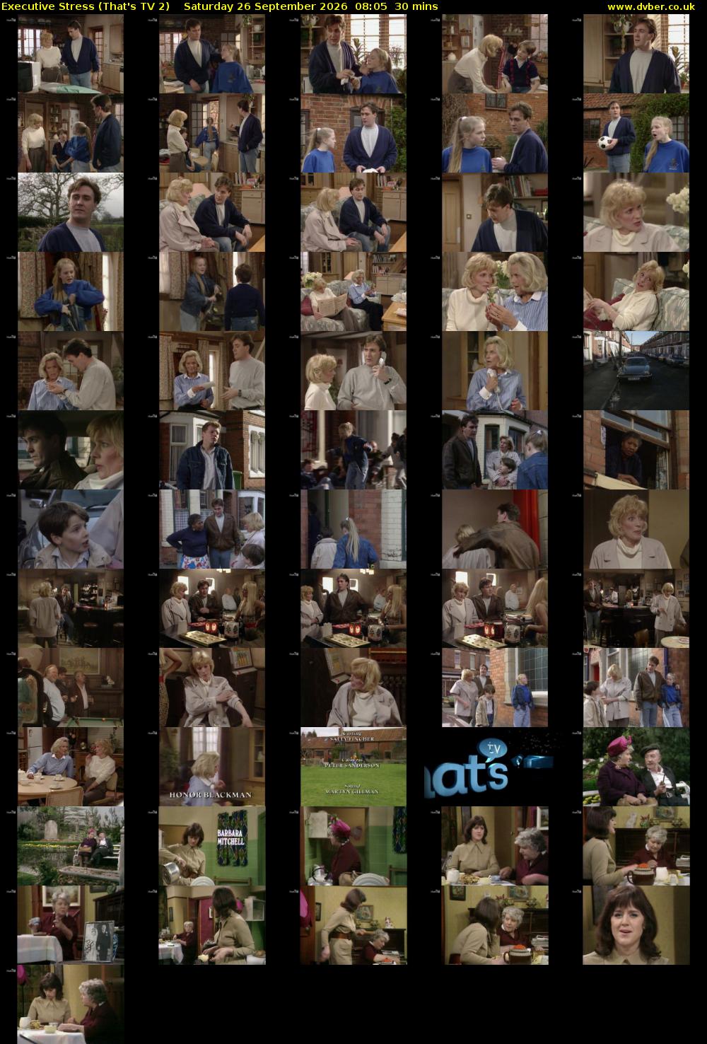 Executive Stress (That's TV 2) Saturday 26 September 2026 08:05 - 08:35