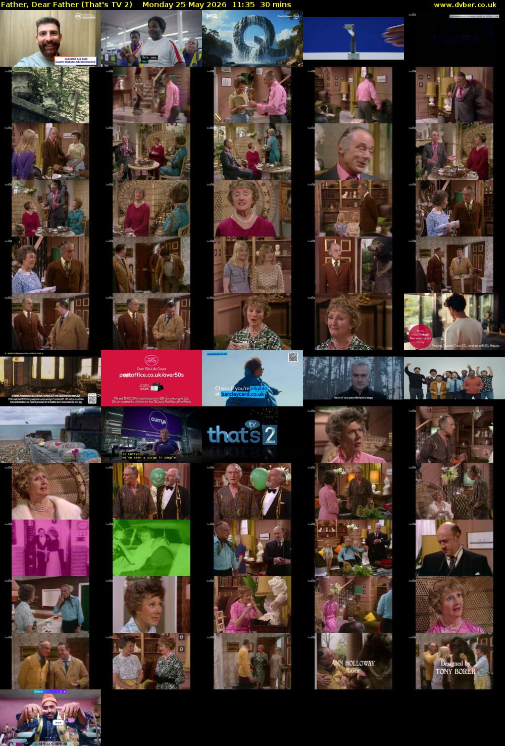 Father, Dear Father (That's TV 2) Monday 25 May 2026 11:35 - 12:05