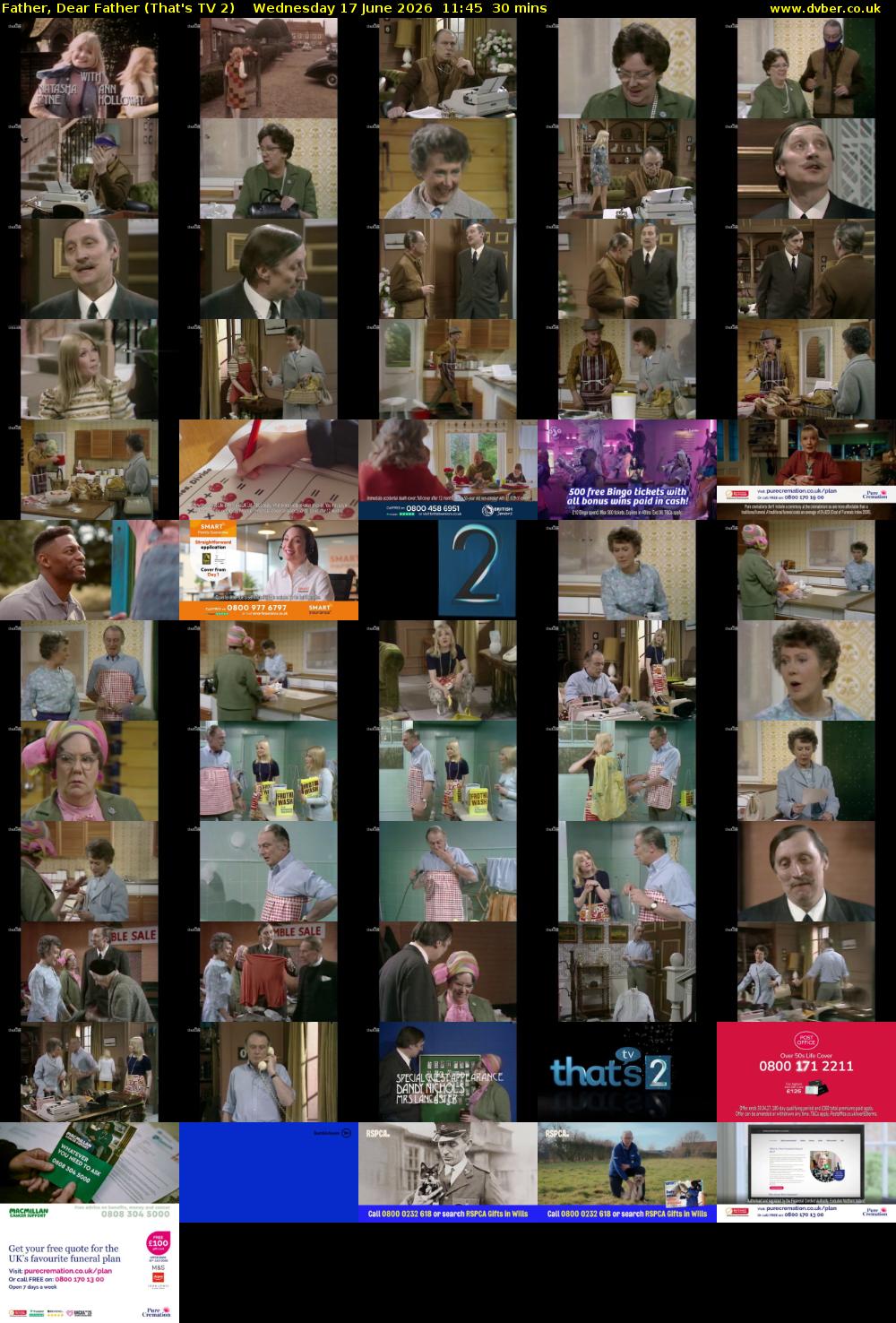 Father, Dear Father (That's TV 2) Wednesday 17 June 2026 11:45 - 12:15