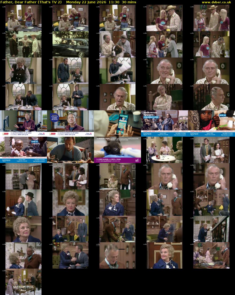 Father, Dear Father (That's TV 2) Monday 22 June 2026 11:30 - 12:00