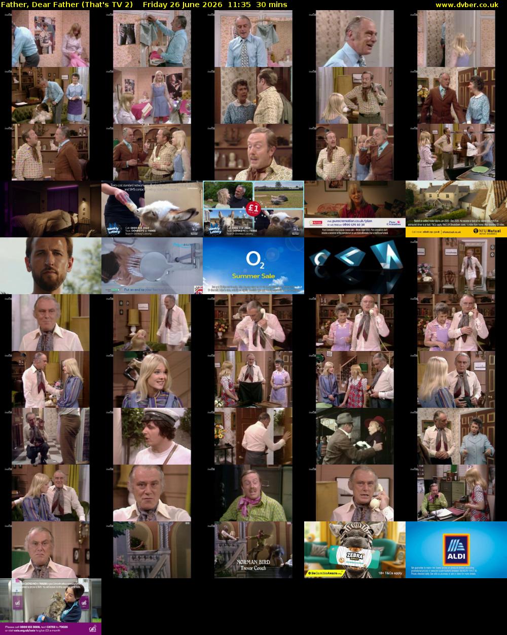 Father, Dear Father (That's TV 2) Friday 26 June 2026 11:35 - 12:05