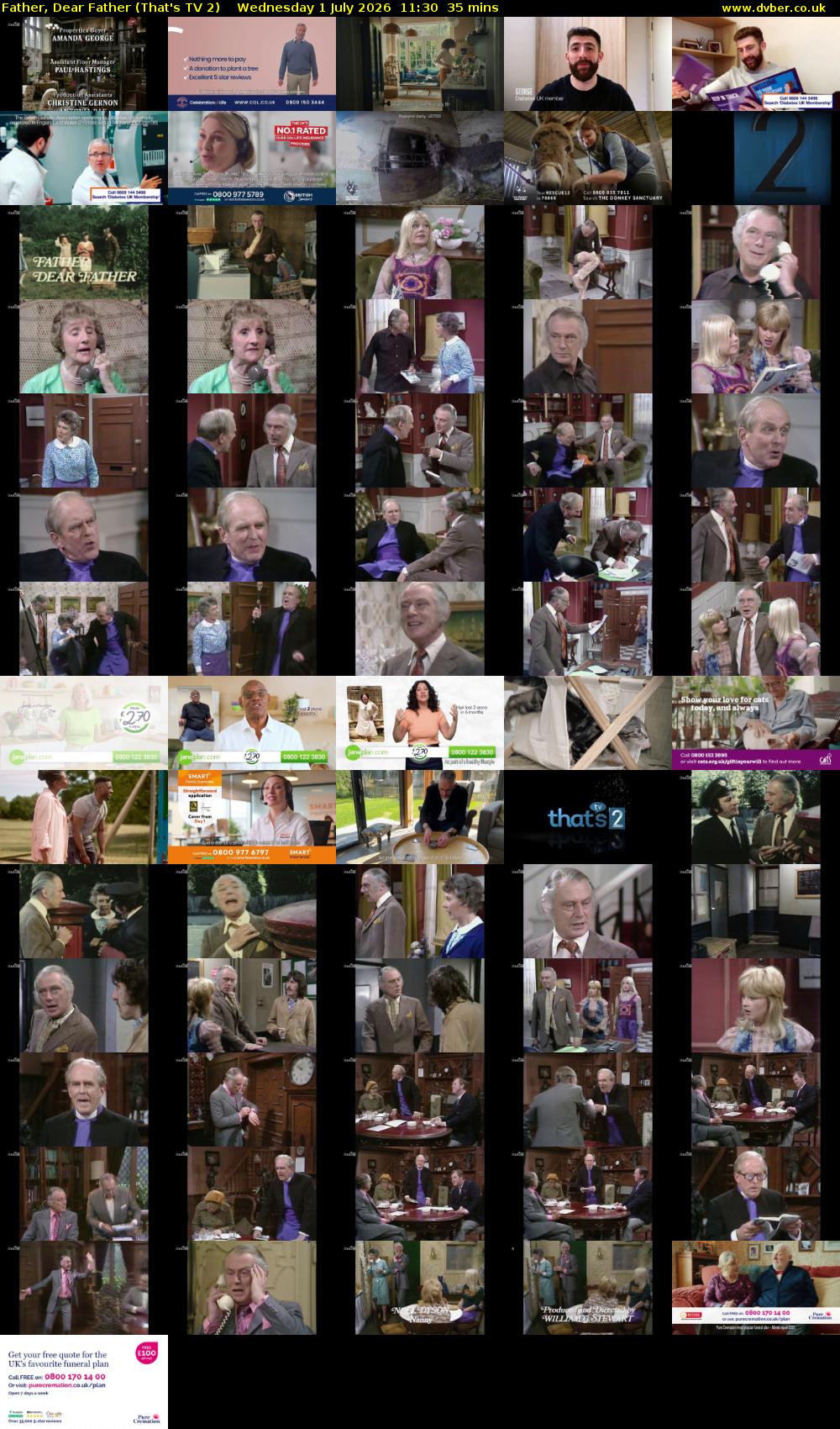 Father, Dear Father (That's TV 2) Wednesday 1 July 2026 11:30 - 12:05