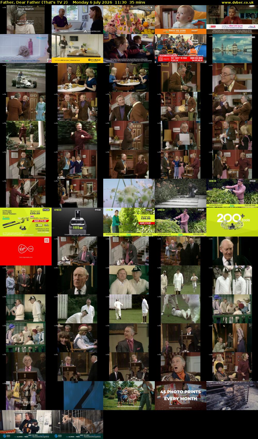 Father, Dear Father (That's TV 2) Monday 6 July 2026 11:30 - 12:05