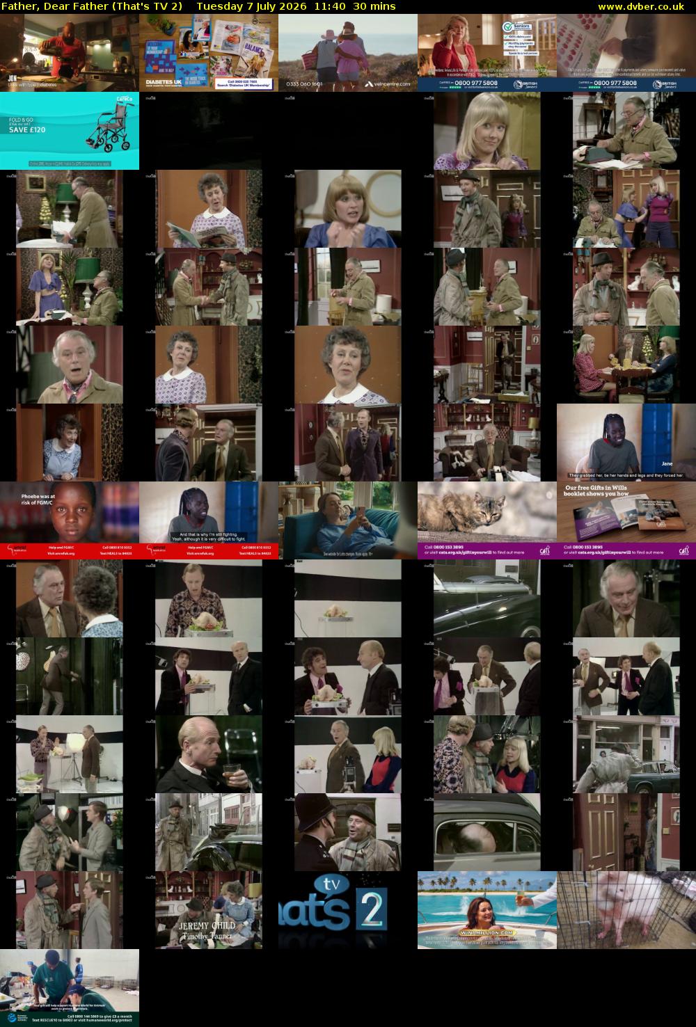 Father, Dear Father (That's TV 2) Tuesday 7 July 2026 11:40 - 12:10