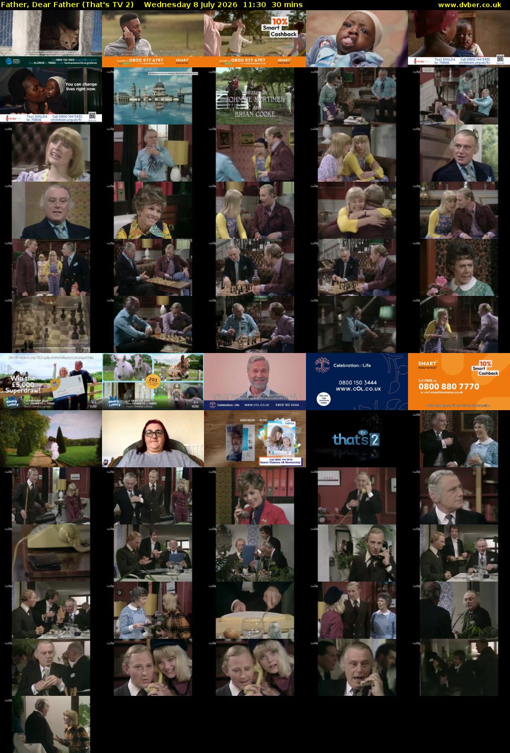 Father, Dear Father (That's TV 2) Wednesday 8 July 2026 11:30 - 12:00
