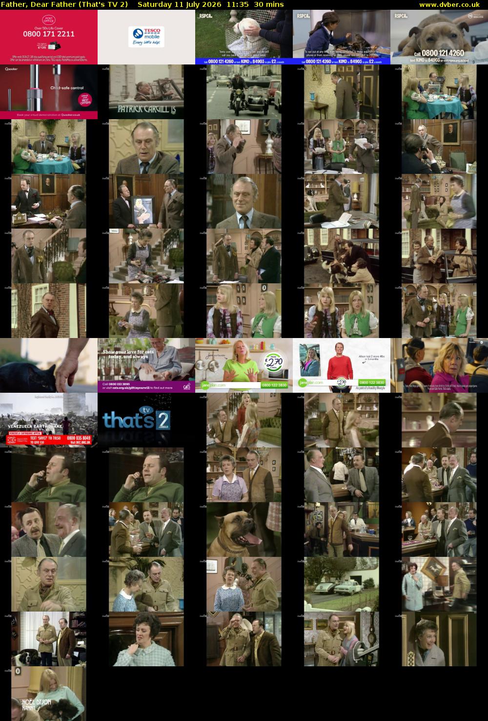 Father, Dear Father (That's TV 2) Saturday 11 July 2026 11:35 - 12:05