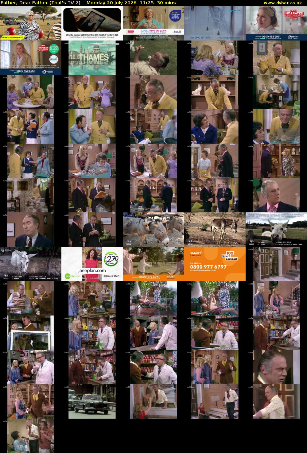 Father, Dear Father (That's TV 2) Monday 20 July 2026 11:25 - 11:55