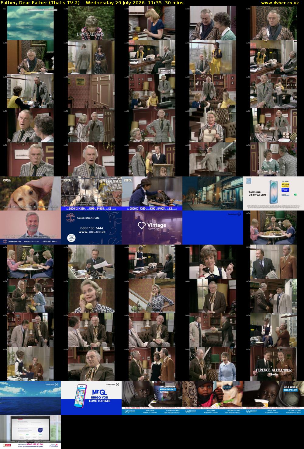 Father, Dear Father (That's TV 2) Wednesday 29 July 2026 11:35 - 12:05