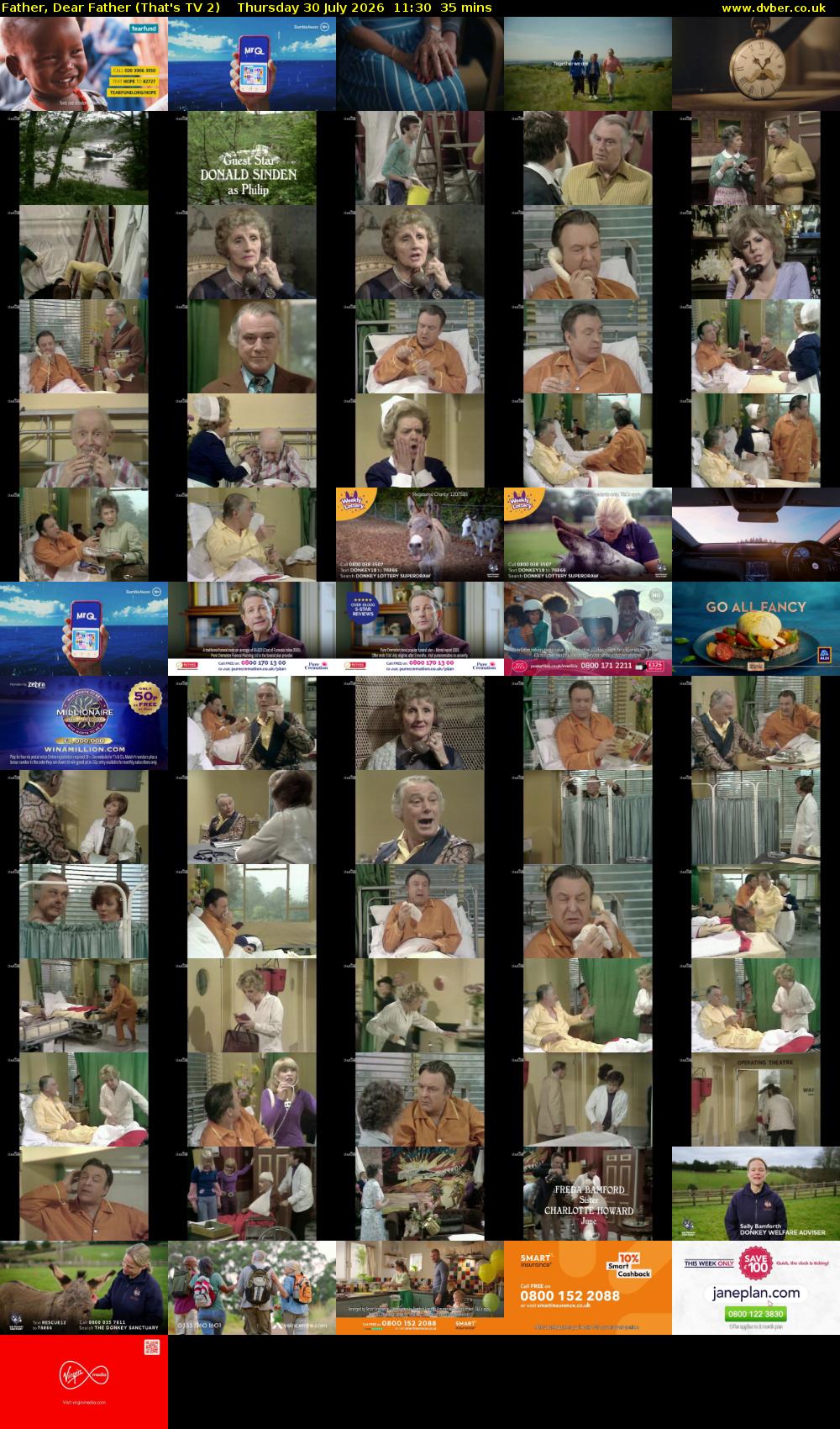 Father, Dear Father (That's TV 2) Thursday 30 July 2026 11:30 - 12:05