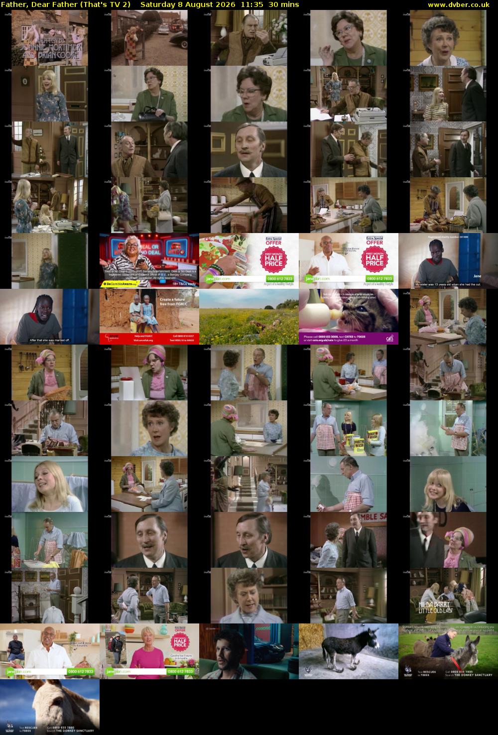 Father, Dear Father (That's TV 2) Saturday 8 August 2026 11:35 - 12:05