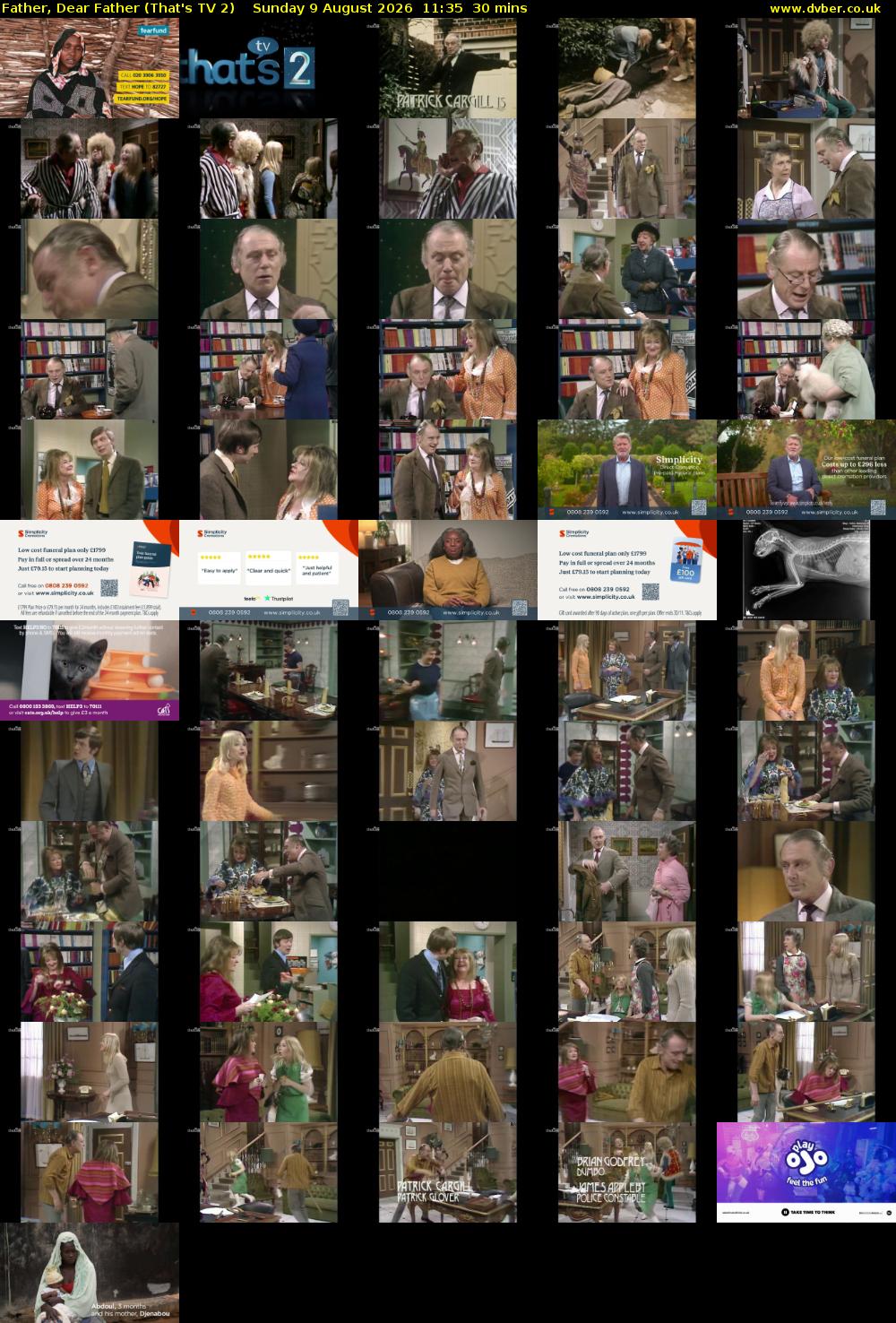 Father, Dear Father (That's TV 2) Sunday 9 August 2026 11:35 - 12:05