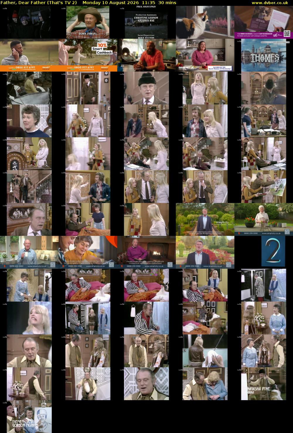 Father, Dear Father (That's TV 2) Monday 10 August 2026 11:35 - 12:05