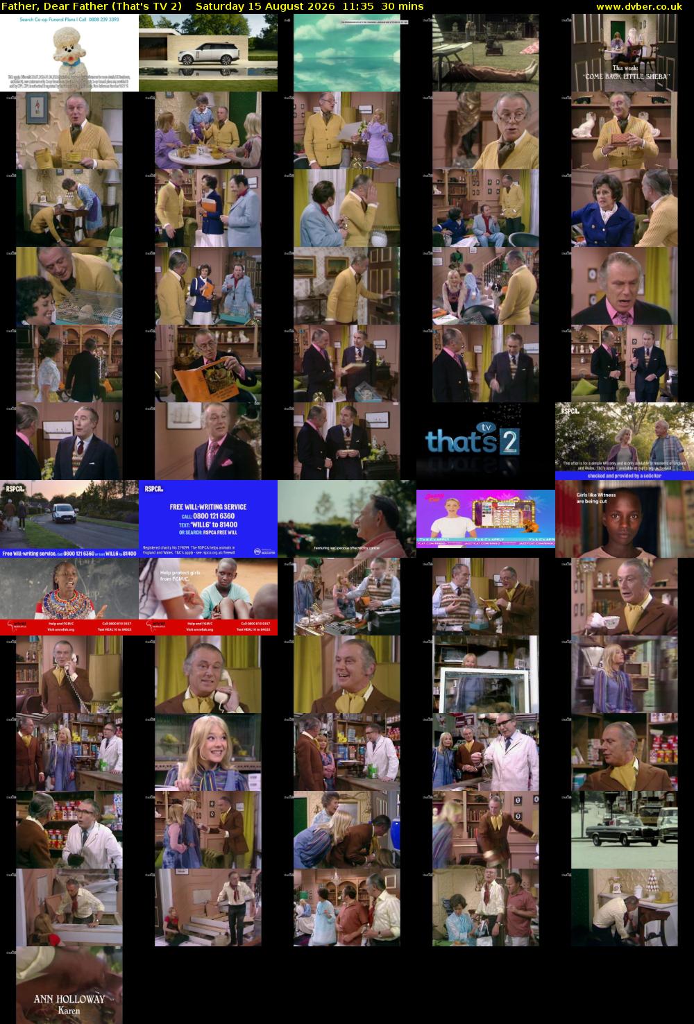 Father, Dear Father (That's TV 2) Saturday 15 August 2026 11:35 - 12:05