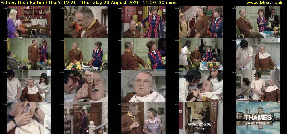 Father, Dear Father (That's TV 2) Thursday 20 August 2026 11:20 - 11:50