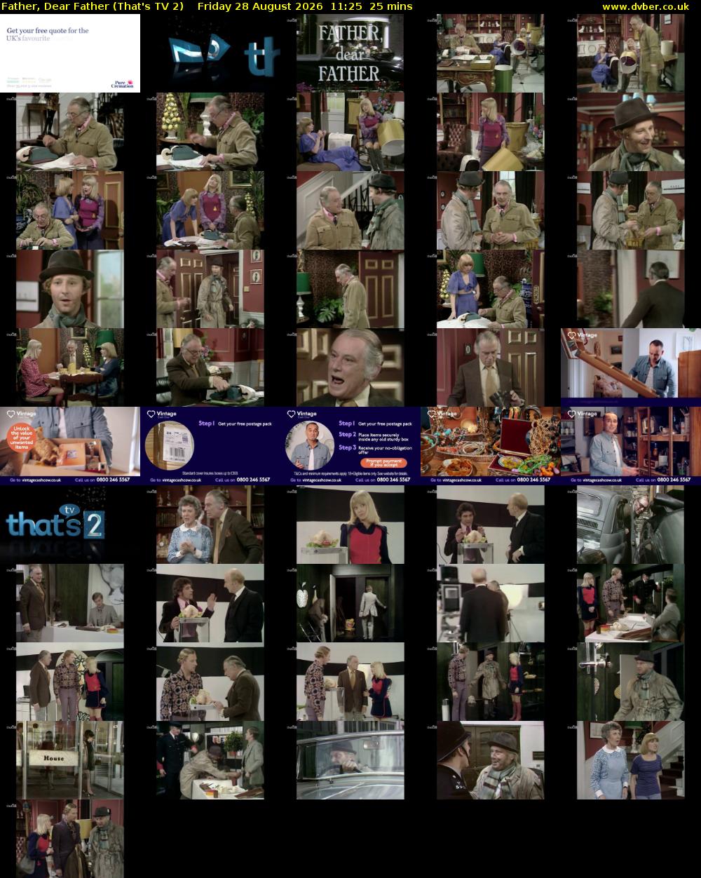 Father, Dear Father (That's TV 2) Friday 28 August 2026 11:25 - 11:50