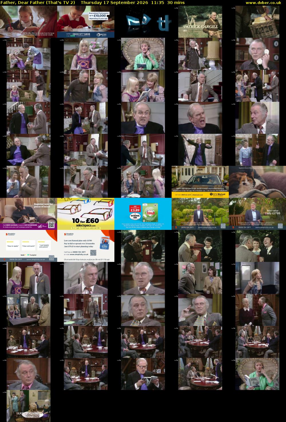 Father, Dear Father (That's TV 2) Thursday 17 September 2026 11:35 - 12:05