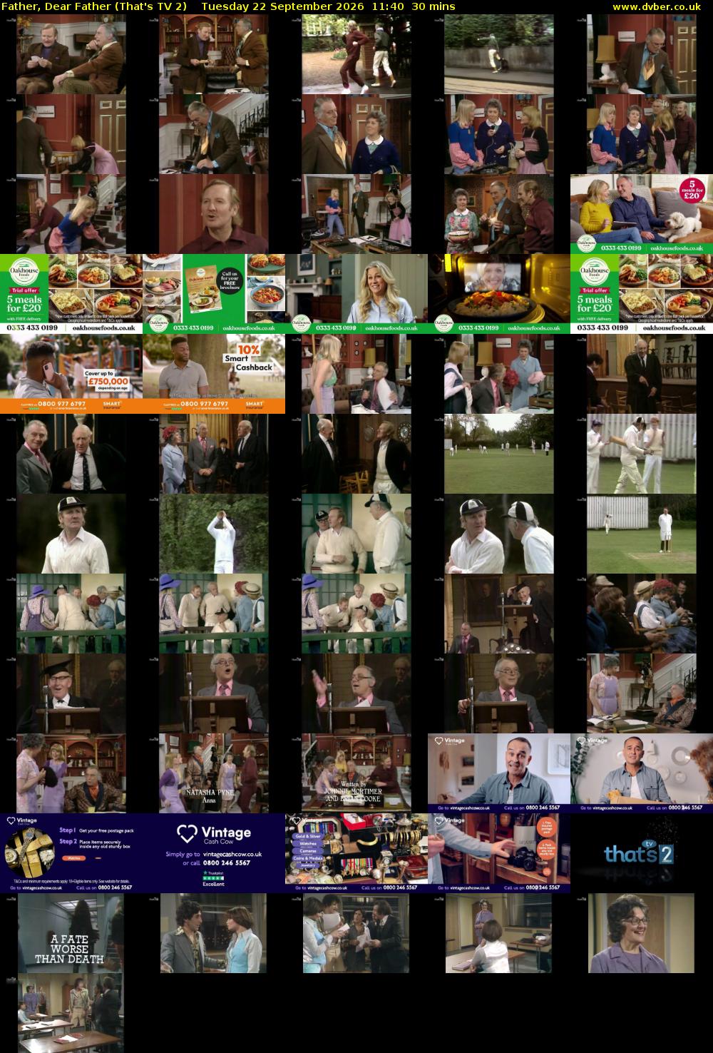 Father, Dear Father (That's TV 2) Tuesday 22 September 2026 11:40 - 12:10