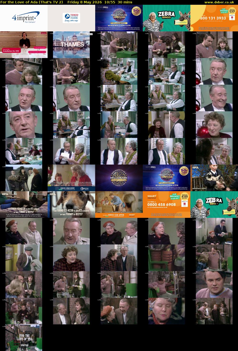 For the Love of Ada (That's TV 2) Friday 8 May 2026 10:55 - 11:25
