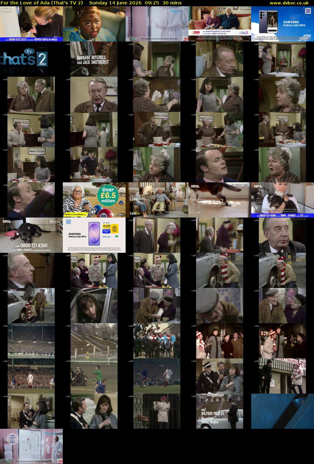 For the Love of Ada (That's TV 2) Sunday 14 June 2026 09:25 - 09:55