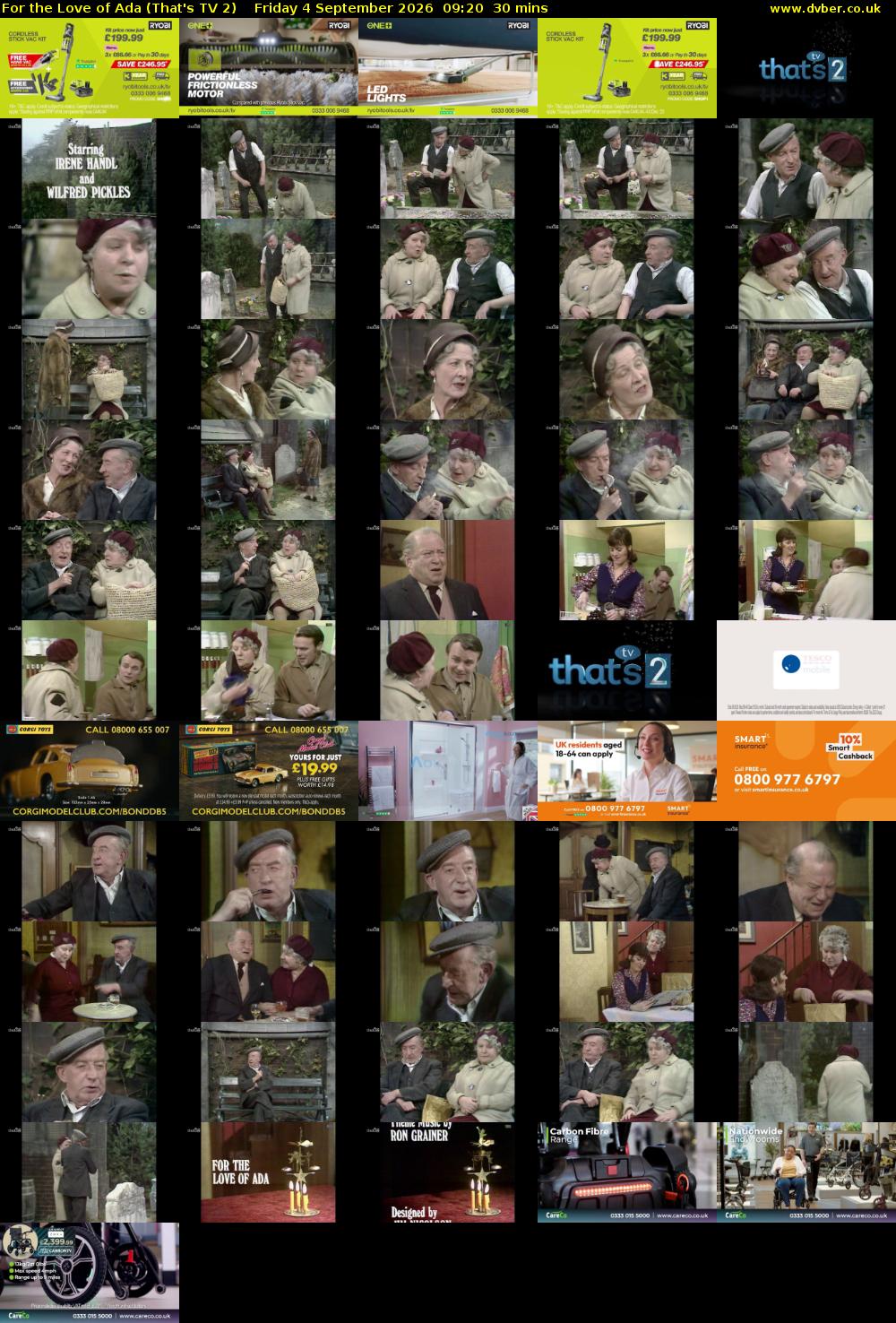 For the Love of Ada (That's TV 2) Friday 4 September 2026 09:20 - 09:50
