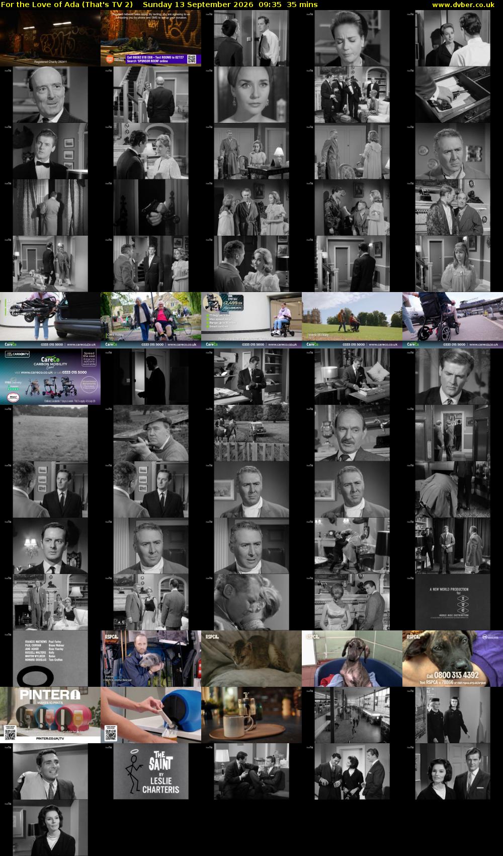 For the Love of Ada (That's TV 2) Sunday 13 September 2026 09:35 - 10:10