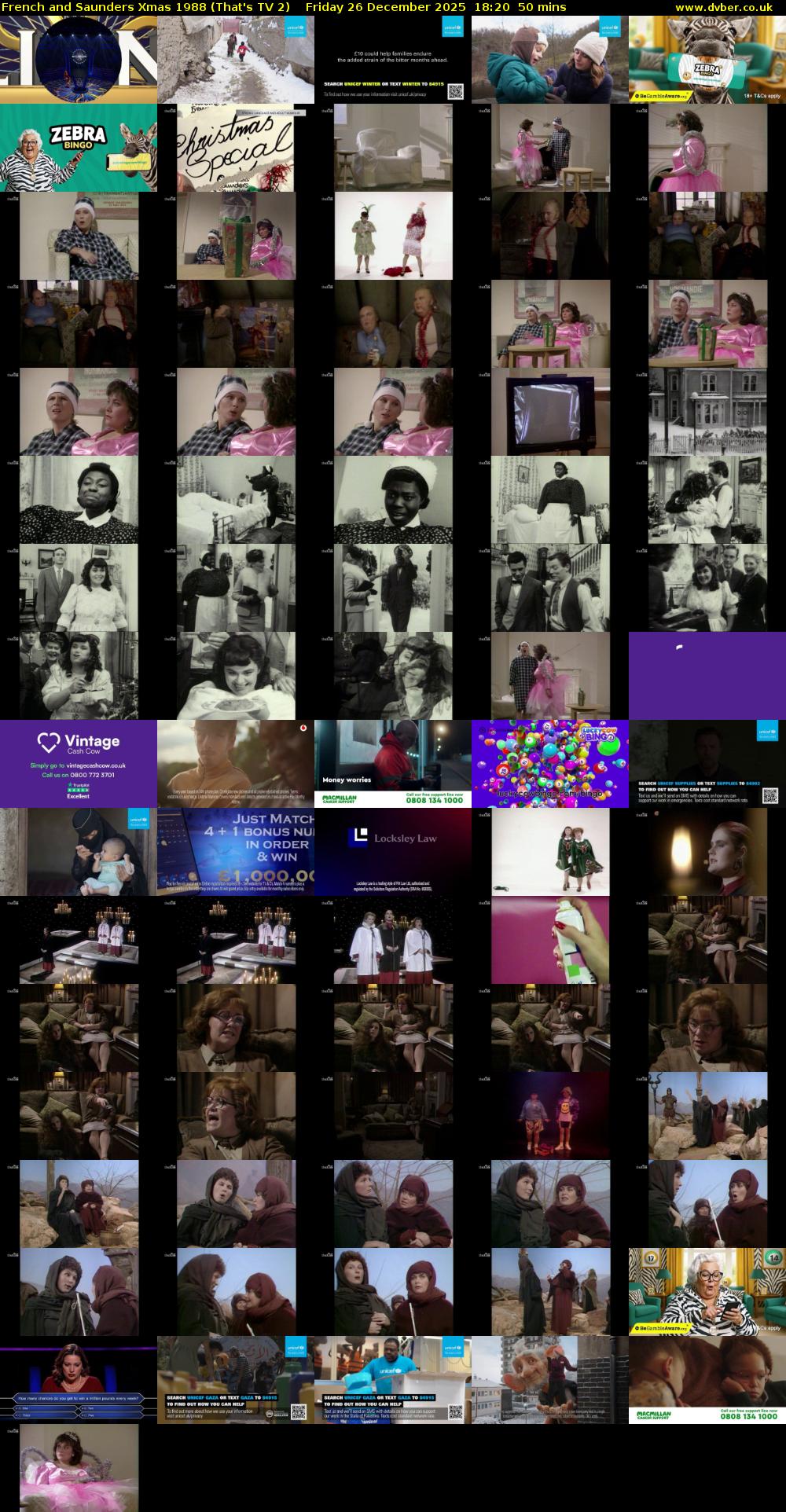 French and Saunders Xmas 1988 (That's TV 2) Friday 26 December 2025 18:20 - 19:10