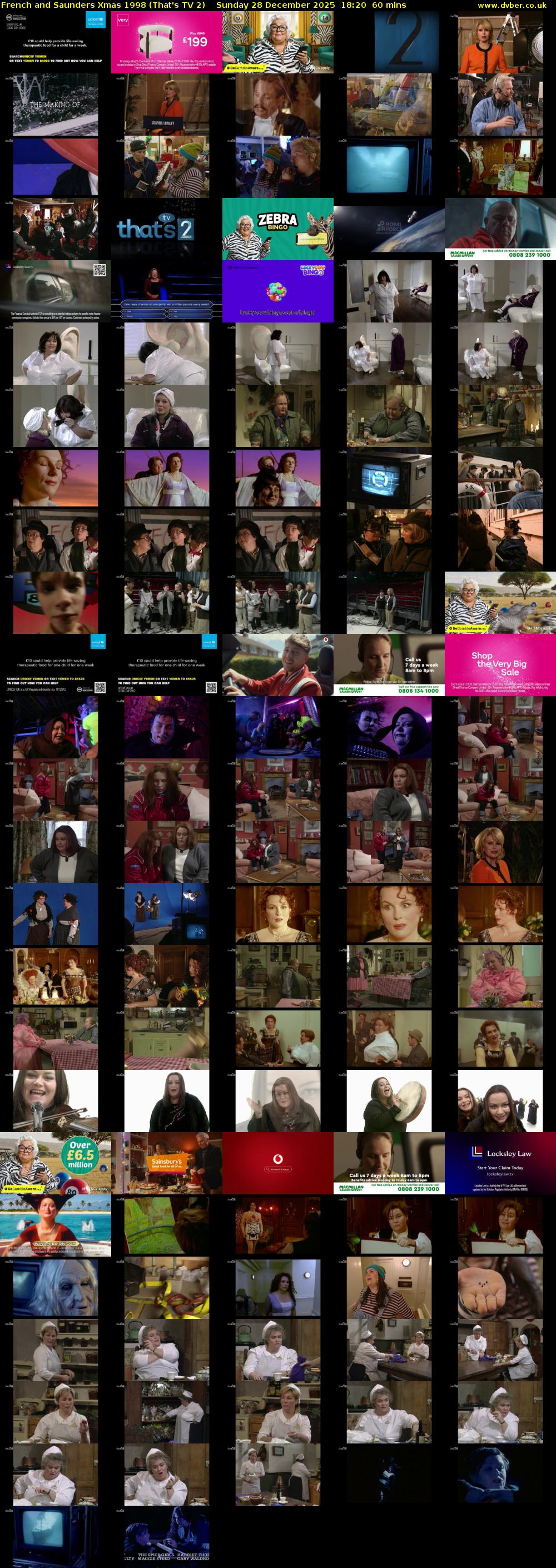 French and Saunders Xmas 1998 (That's TV 2) Sunday 28 December 2025 18:20 - 19:20