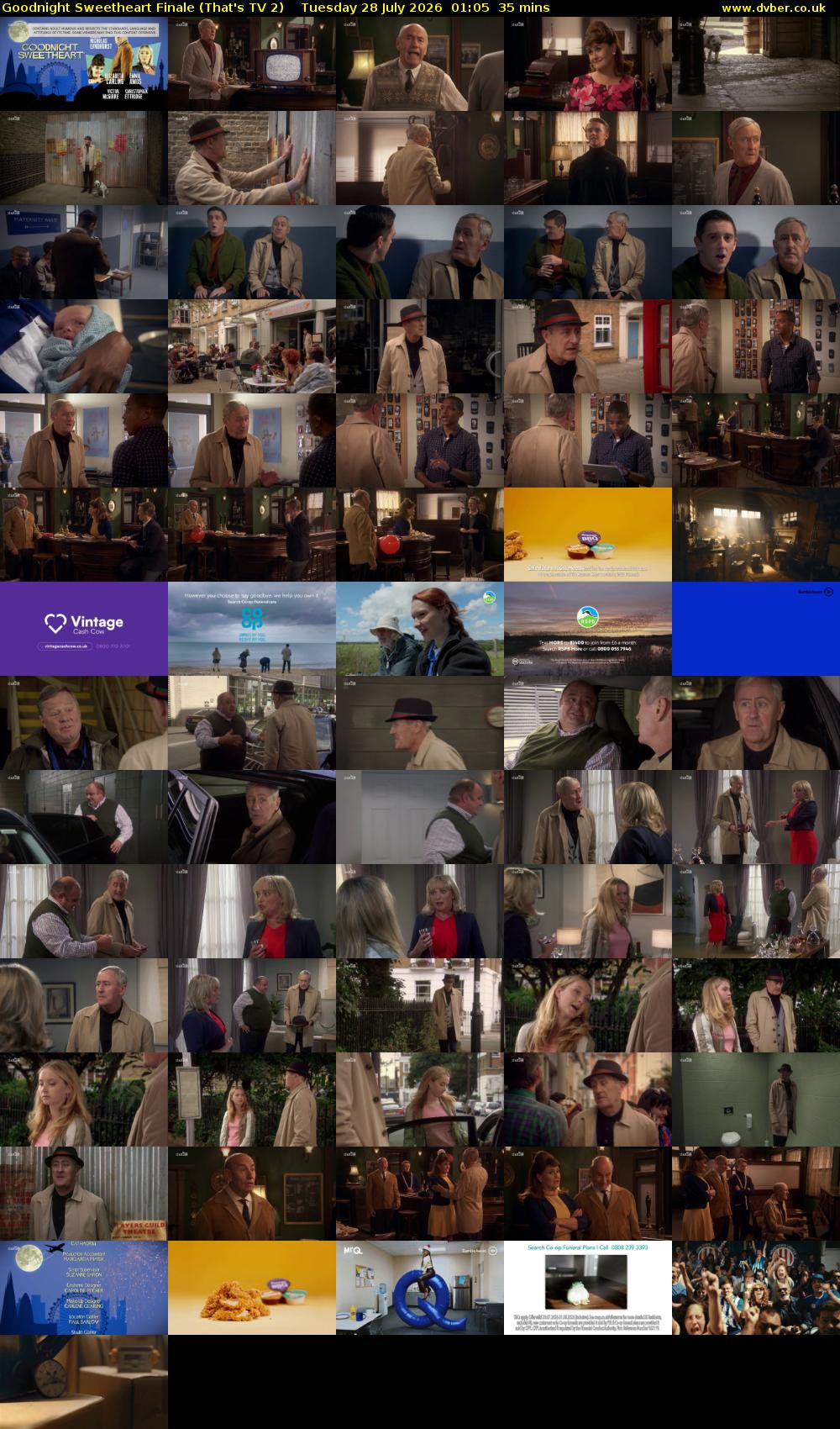 Goodnight Sweetheart Finale (That's TV 2) Tuesday 28 July 2026 01:05 - 01:40