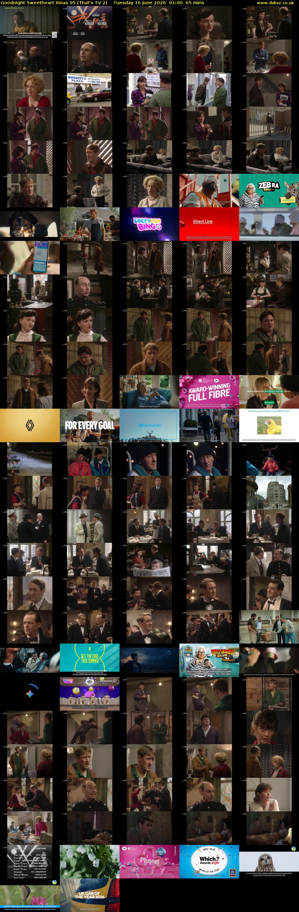 Goodnight Sweetheart Xmas 95 (That's TV 2) Tuesday 16 June 2026 01:00 - 02:05