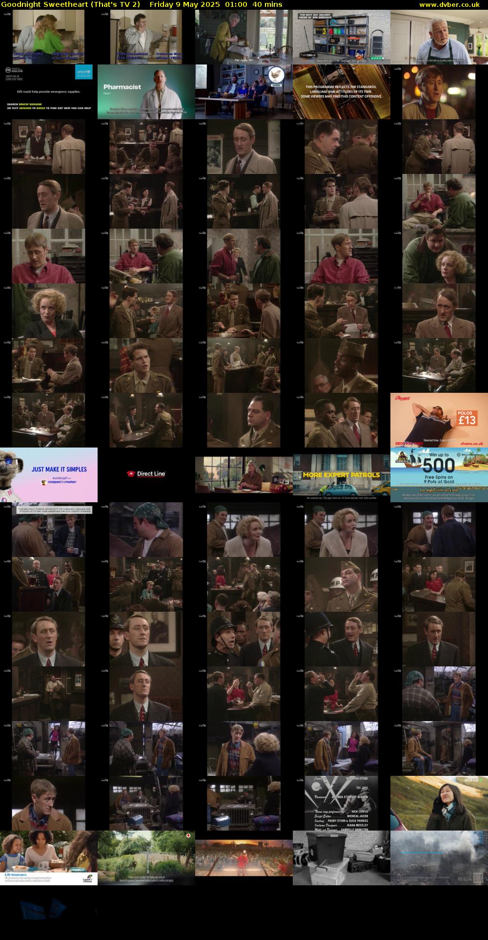Goodnight Sweetheart (That's TV 2) Friday 9 May 2025 01:00 - 01:40