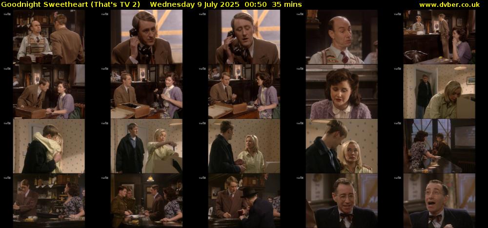 Goodnight Sweetheart (That's TV 2) Wednesday 9 July 2025 00:50 - 01:25