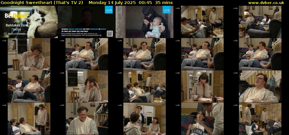 Goodnight Sweetheart (That's TV 2) Monday 14 July 2025 00:45 - 01:20