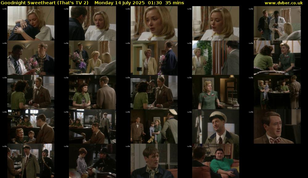 Goodnight Sweetheart (That's TV 2) Monday 14 July 2025 01:30 - 02:05