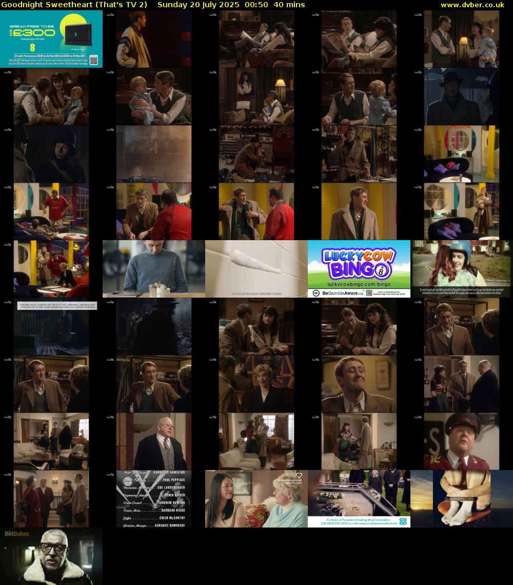 Goodnight Sweetheart (That's TV 2) Sunday 20 July 2025 00:50 - 01:30