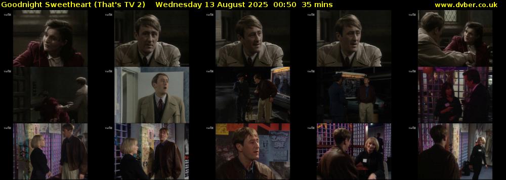Goodnight Sweetheart (That's TV 2) Wednesday 13 August 2025 00:50 - 01:25