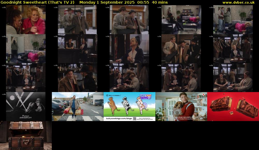Goodnight Sweetheart (That's TV 2) Monday 1 September 2025 00:55 - 01:35