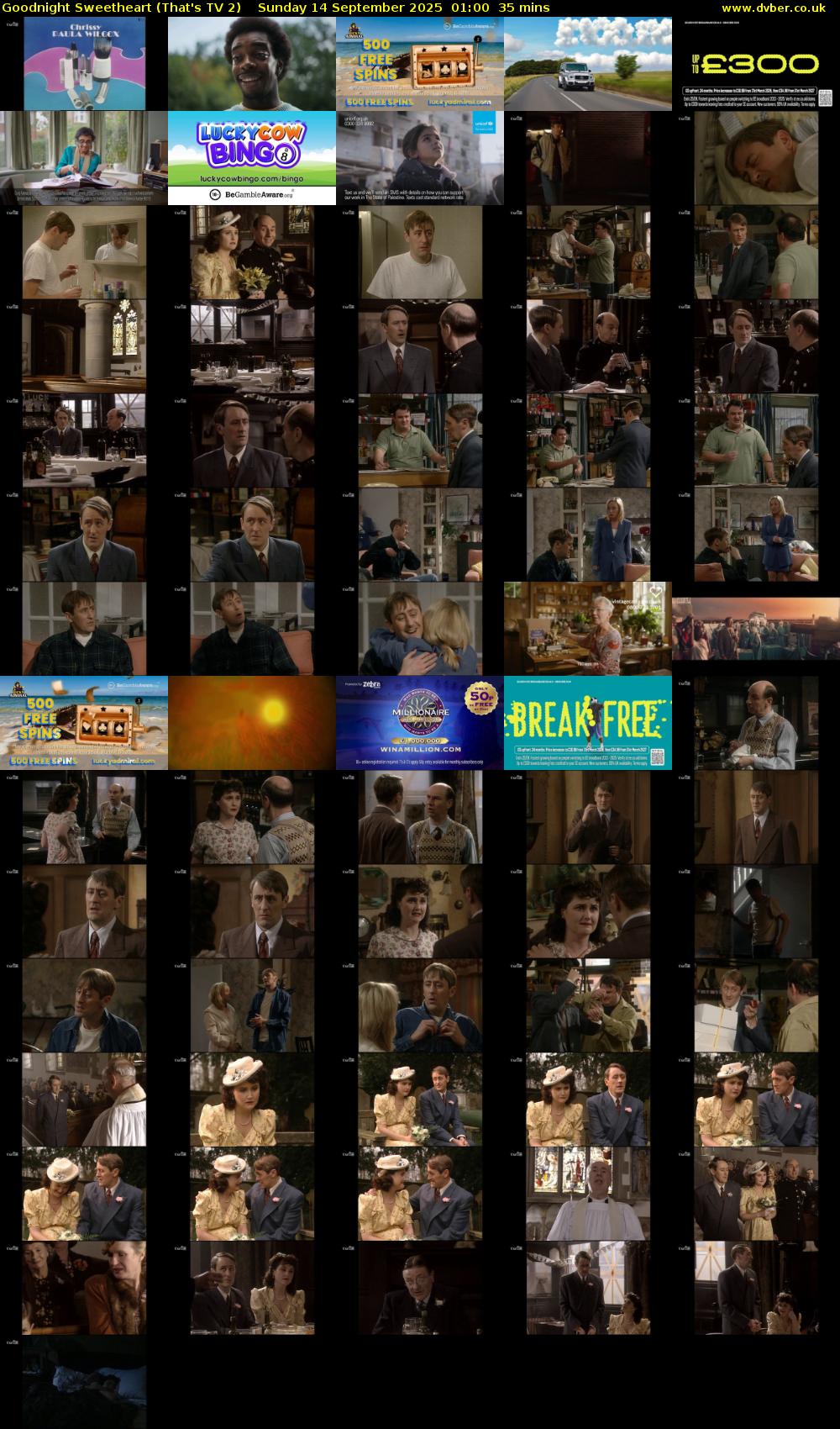 Goodnight Sweetheart (That's TV 2) Sunday 14 September 2025 01:00 - 01:35