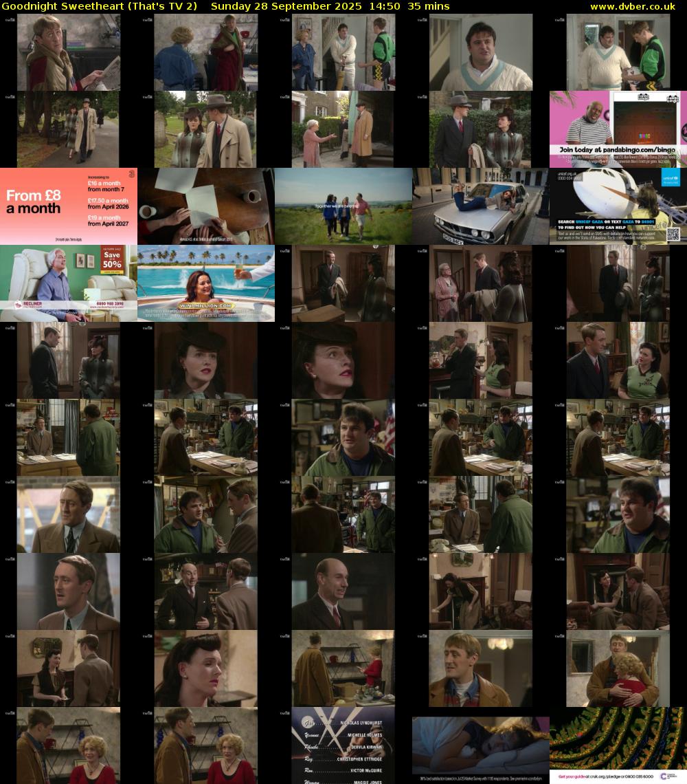 Goodnight Sweetheart (That's TV 2) Sunday 28 September 2025 14:50 - 15:25