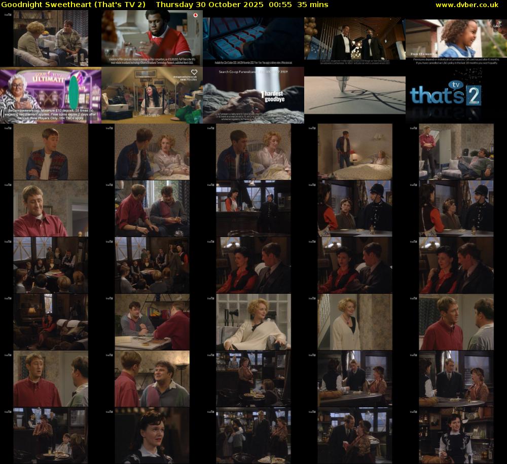 Goodnight Sweetheart (That's TV 2) Thursday 30 October 2025 00:55 - 01:30