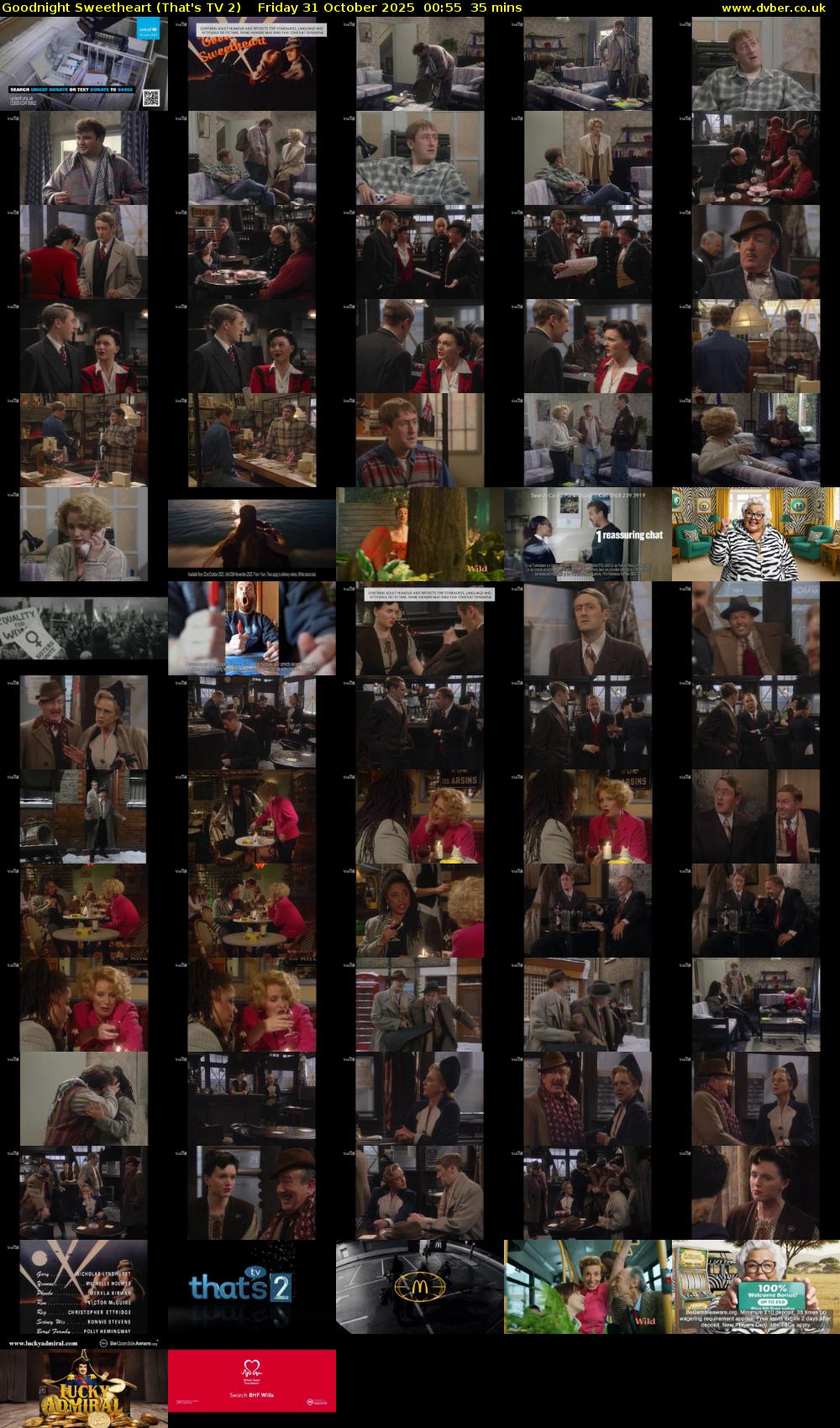 Goodnight Sweetheart (That's TV 2) Friday 31 October 2025 00:55 - 01:30